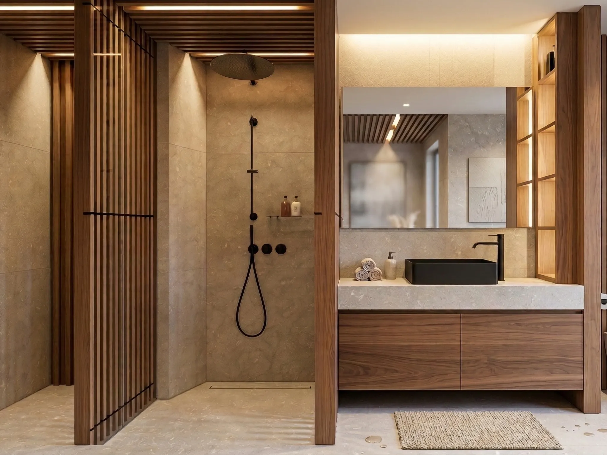 Lithos_Grigio_Olivo_limestone_Italy_Sandblasted_Brushed_Wet_Areas_Interior_Cladding