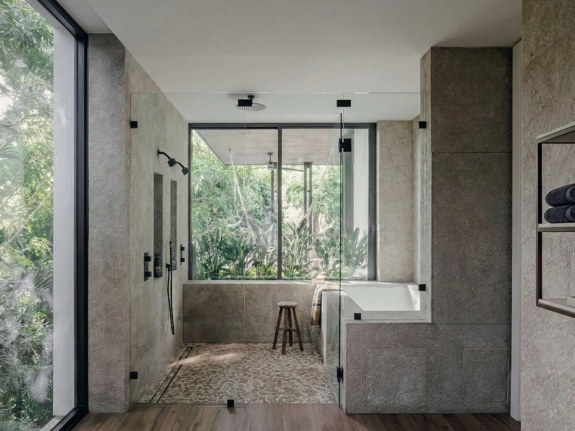 Lithos_Grigio_Olivo_limestone_Italy_Rock_Finish_Interior_Cladding_Wet_Areas