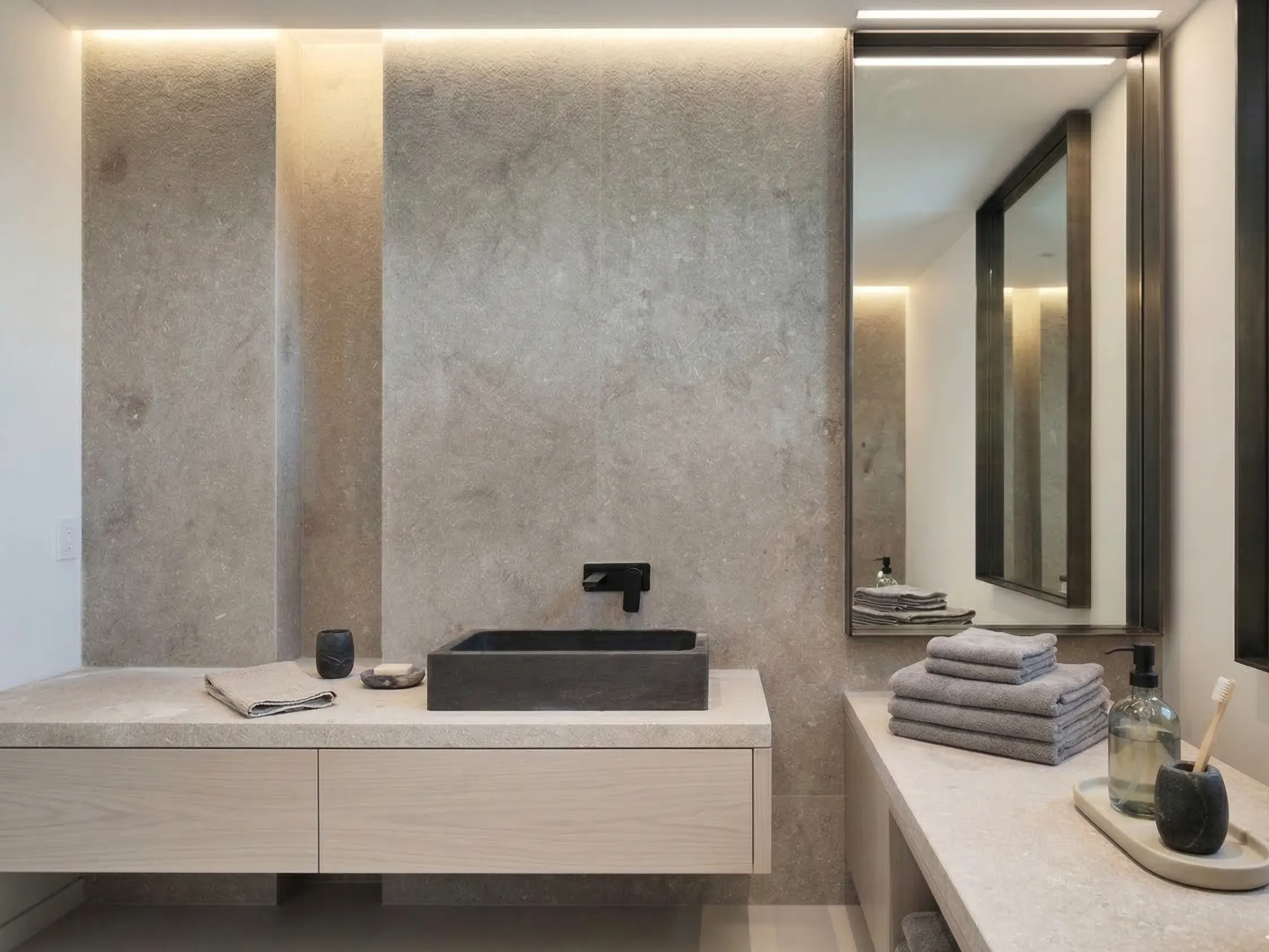 Lithos_Grigio_Olivo_limestone_Italy_Flamed_Interior_Cladding