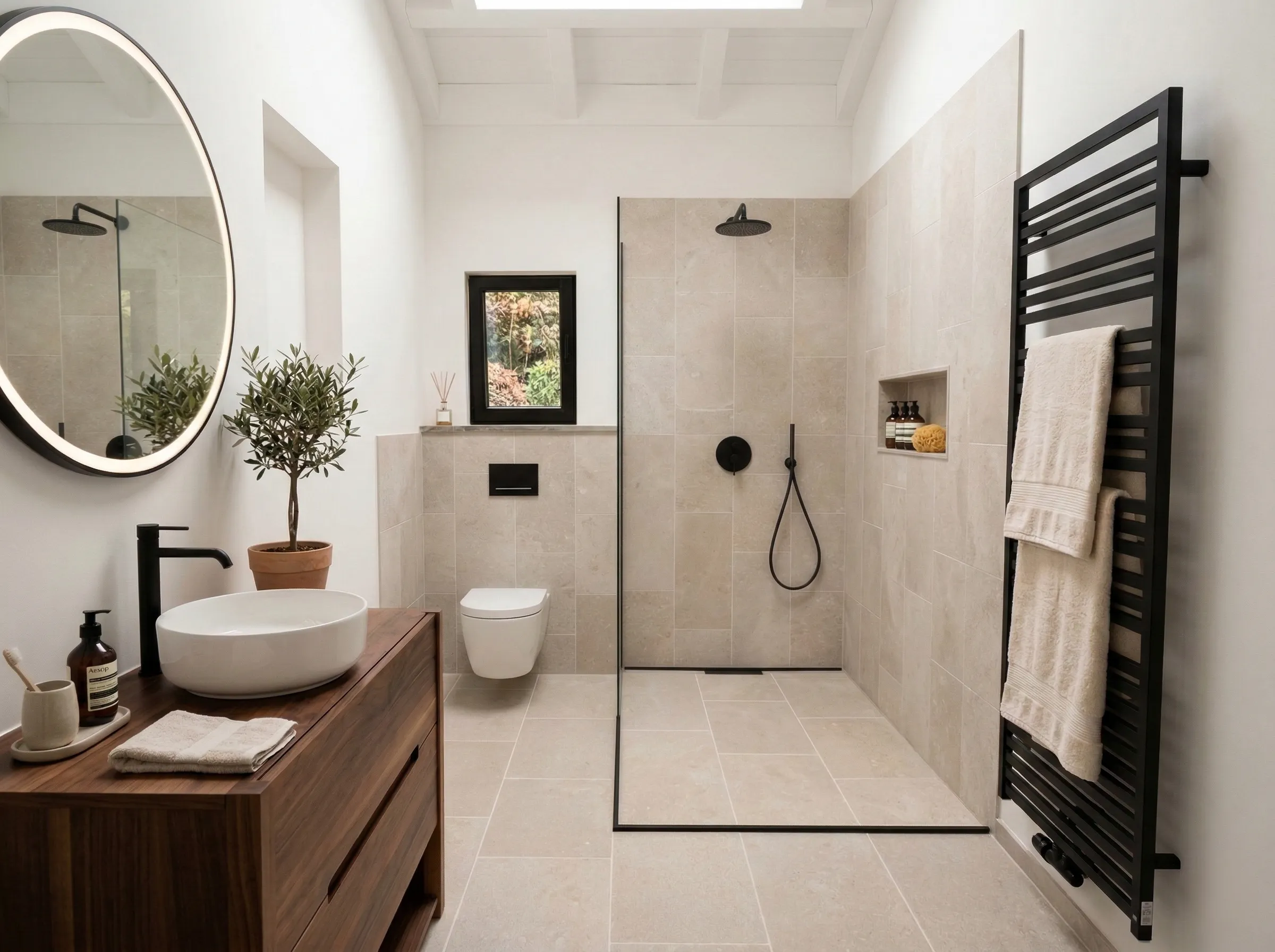 Lithos_Grolla_Beige_limestone_Italy_Honed_Interior_Floors_Wet_Areas