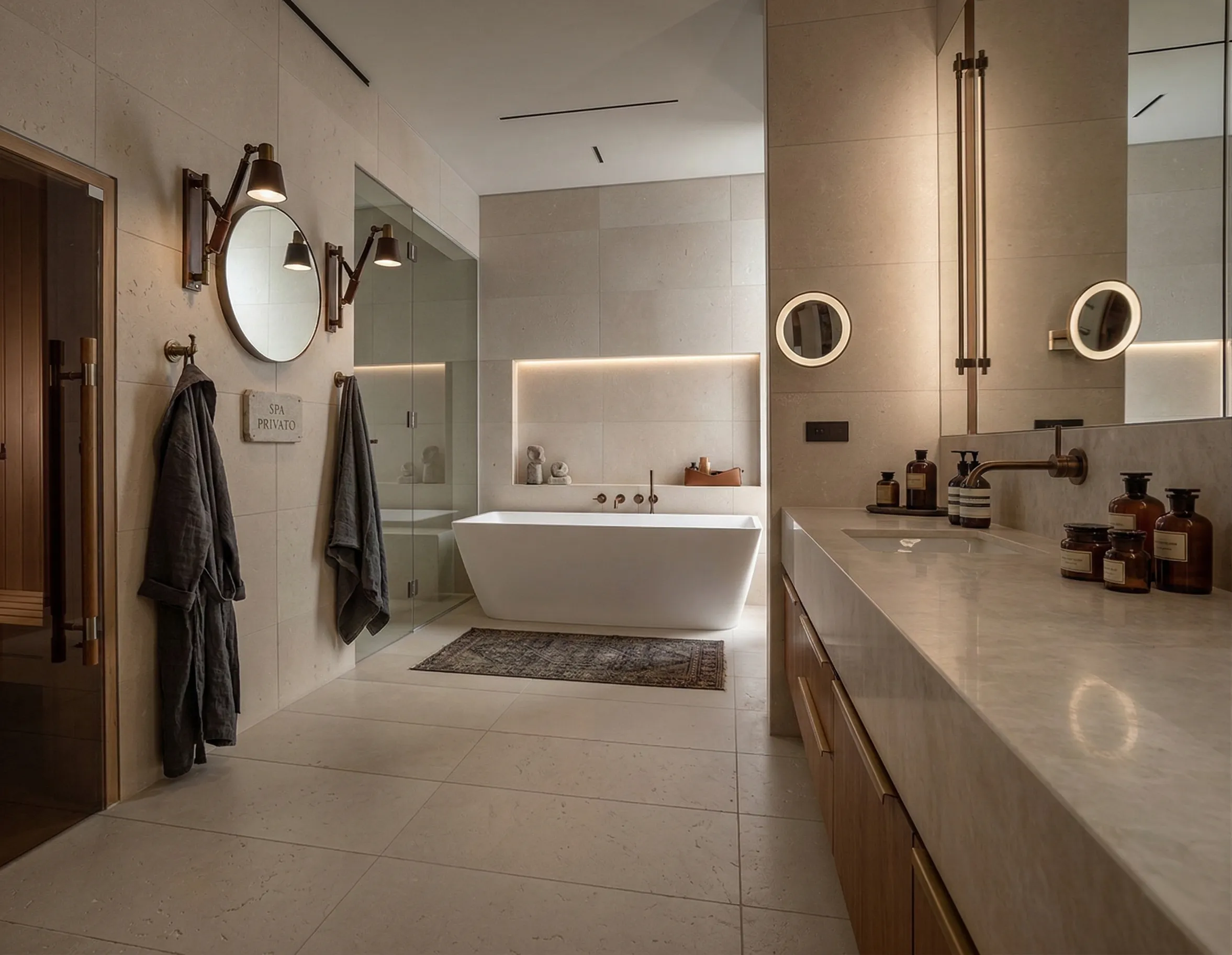 Lithos_Pasubio_Beige_limestone_Italy_Sandblasted_Brushed_Interior_Floors