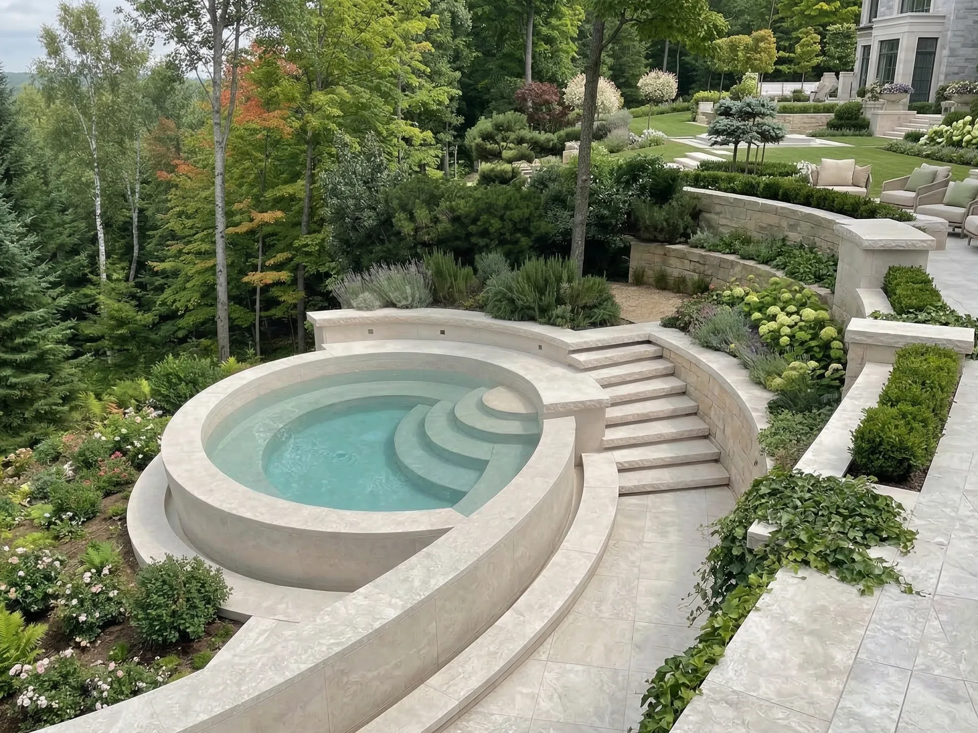Lithos_Grolla_Beige_limestone_Italy_Honed_Exterior_Pavement
