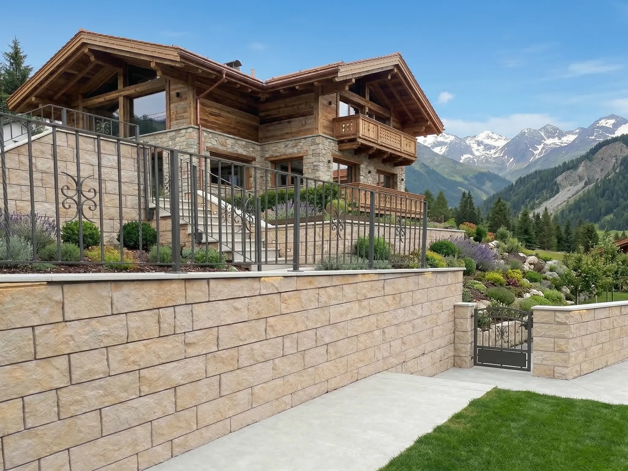 Lithos_Grolla_Beige_limestone_Italy_Split_Exterior_Cladding