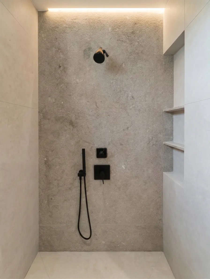 Lithos_Grigio_Olivo_limestone_Italy_Flamed_Interior_Cladding_Wet_Areas