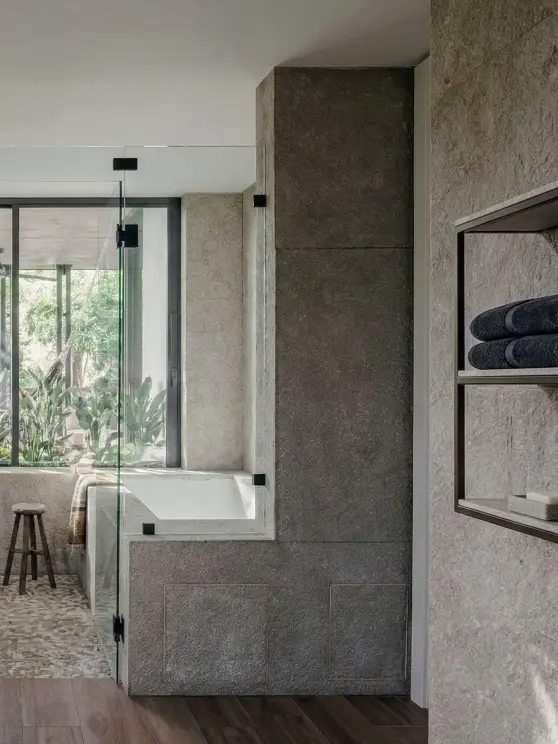 Lithos_Grigio_Olivo_limestone_Italy_Rock_Finish_Interior_Cladding